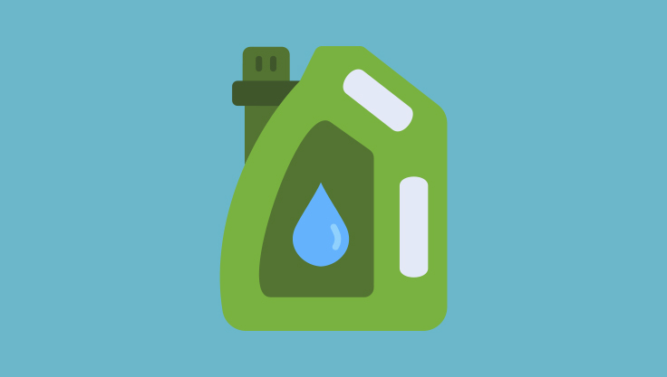 Bioethanol flaske