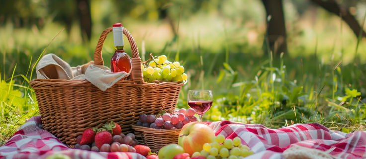 Picnic under aaben himmel