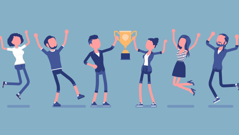Vindere af teambuilding-aktivitet